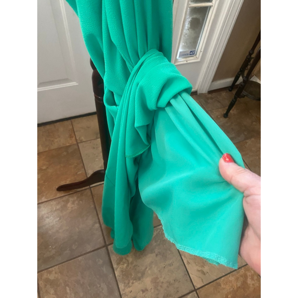 Women's Tyche Green One Shoulder Maxi Dress L - Picture 7 of 7